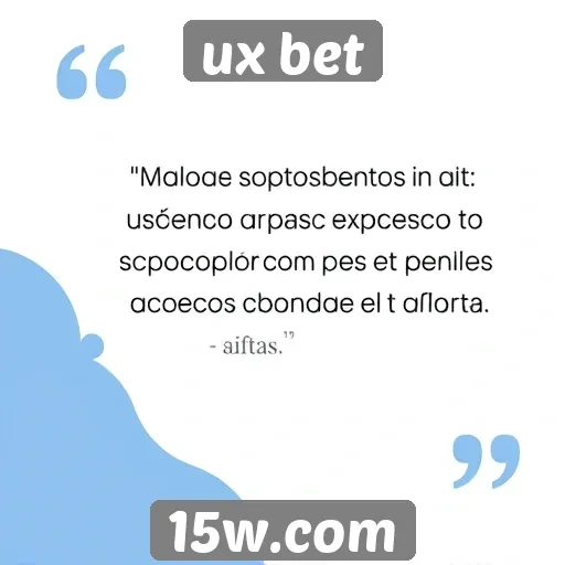 Feedback de usuários sobre o ux bet