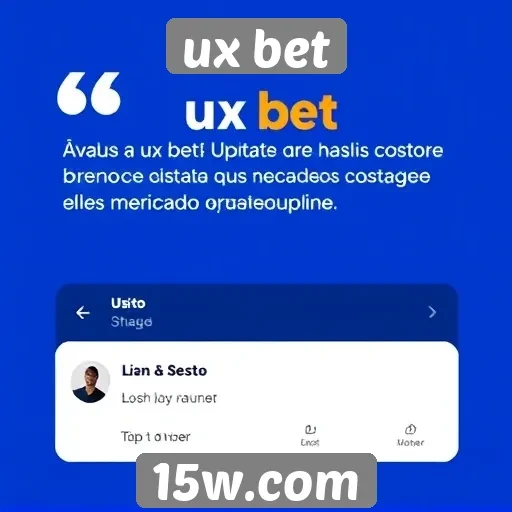 Exploração das avaliações de usuários sobre a ux bet